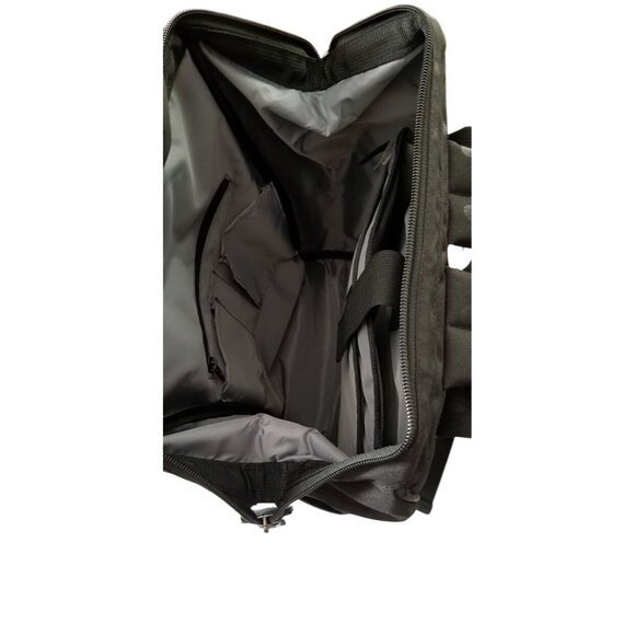 Heritage Travelware Polka Dot 15" Laptop Backpack Black Multi Compartments NWT - Picture 5 of 9